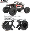 AMK 1/10 Capra Brass Counter Weight Axle Housing Black Coating for Axial Capra RC Crawler 1/10 SCX10 III Capra Unlimited Trail Buggy UTB10 RTR 1.9 4WS Upgrade Part (E- 3-in-1 Capra Brass Part)