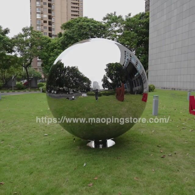 2200mm Mirror Polished Stainless Steel Sphere &ndash; Outdoor Garden Landscape Sculpture
