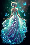 Luxury AB Velvet Diamond Painting Kit - Butterfly Fairy