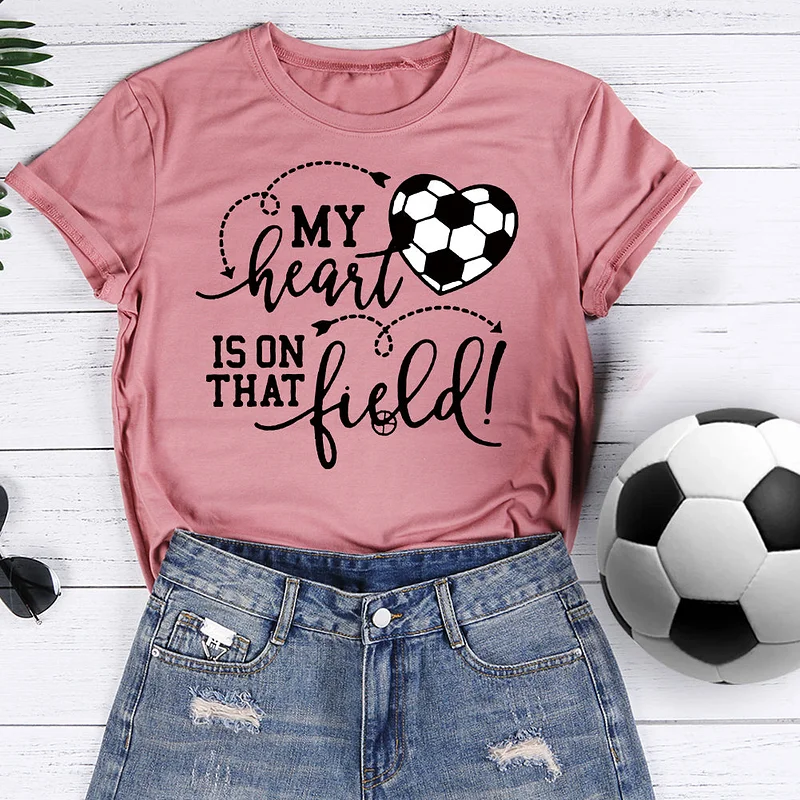 NFL My Heart Is On That Field Football Sports Los Angeles Chargers T Shirt  - Freedomdesign