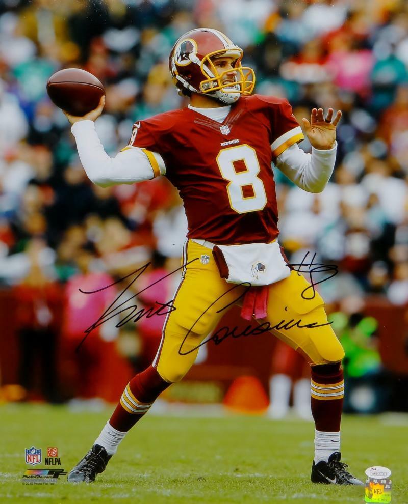 Kirk Cousins Autographed Washington Redskins 16x20 Passing PF Photo Poster painting- JSA W Auth