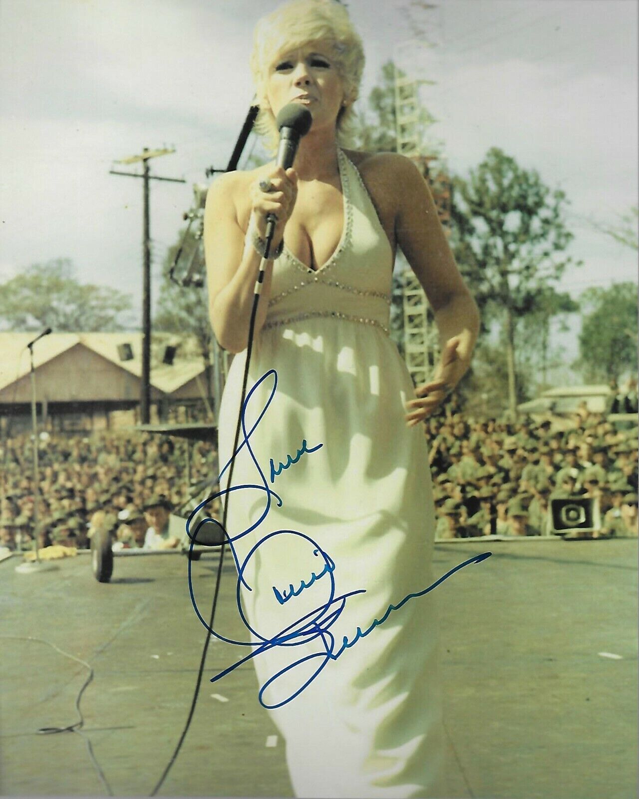 Connie Stevens Original Autographed 8X10 Photo Poster painting #75 signed at Hollywood Show