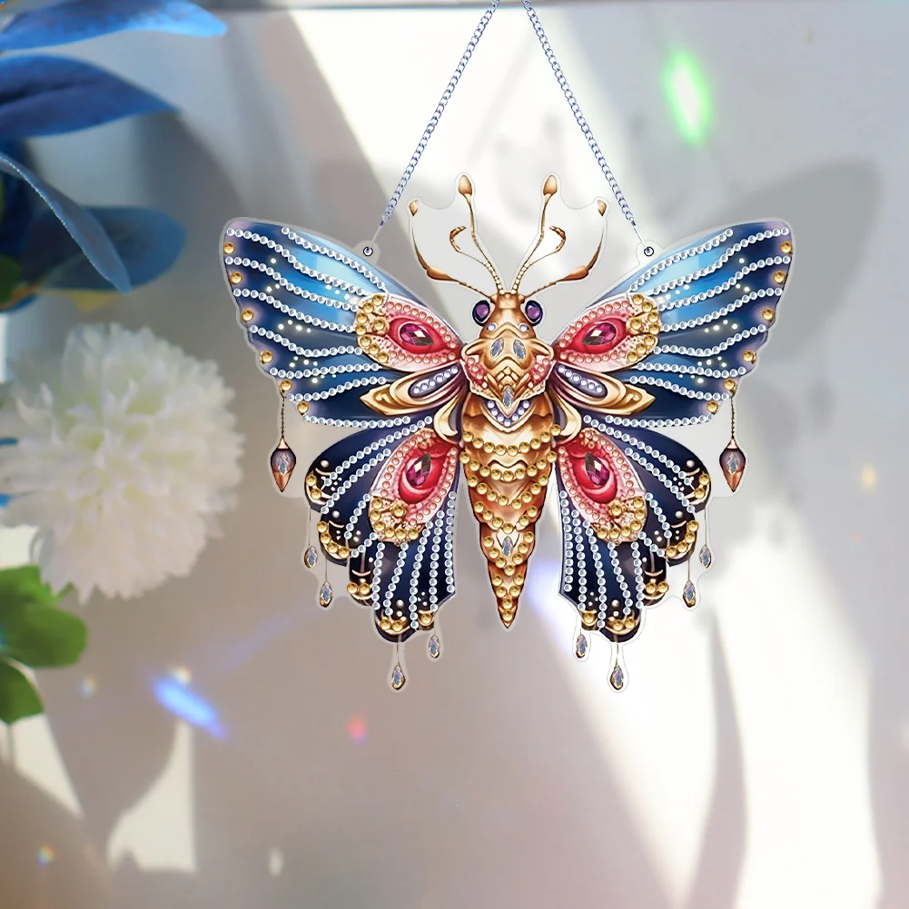 DIY Butterfly Acrylic Single Side Special Shaped Diamond Painting Hanging Ornament