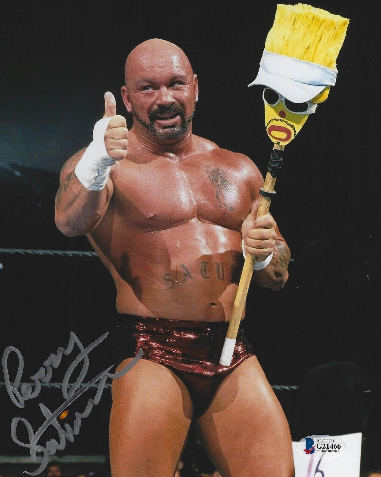 Perry Saturn Signed 8x10 Photo Poster painting BAS Beckett COA WWE WCW ECW Picture Autograph Mop