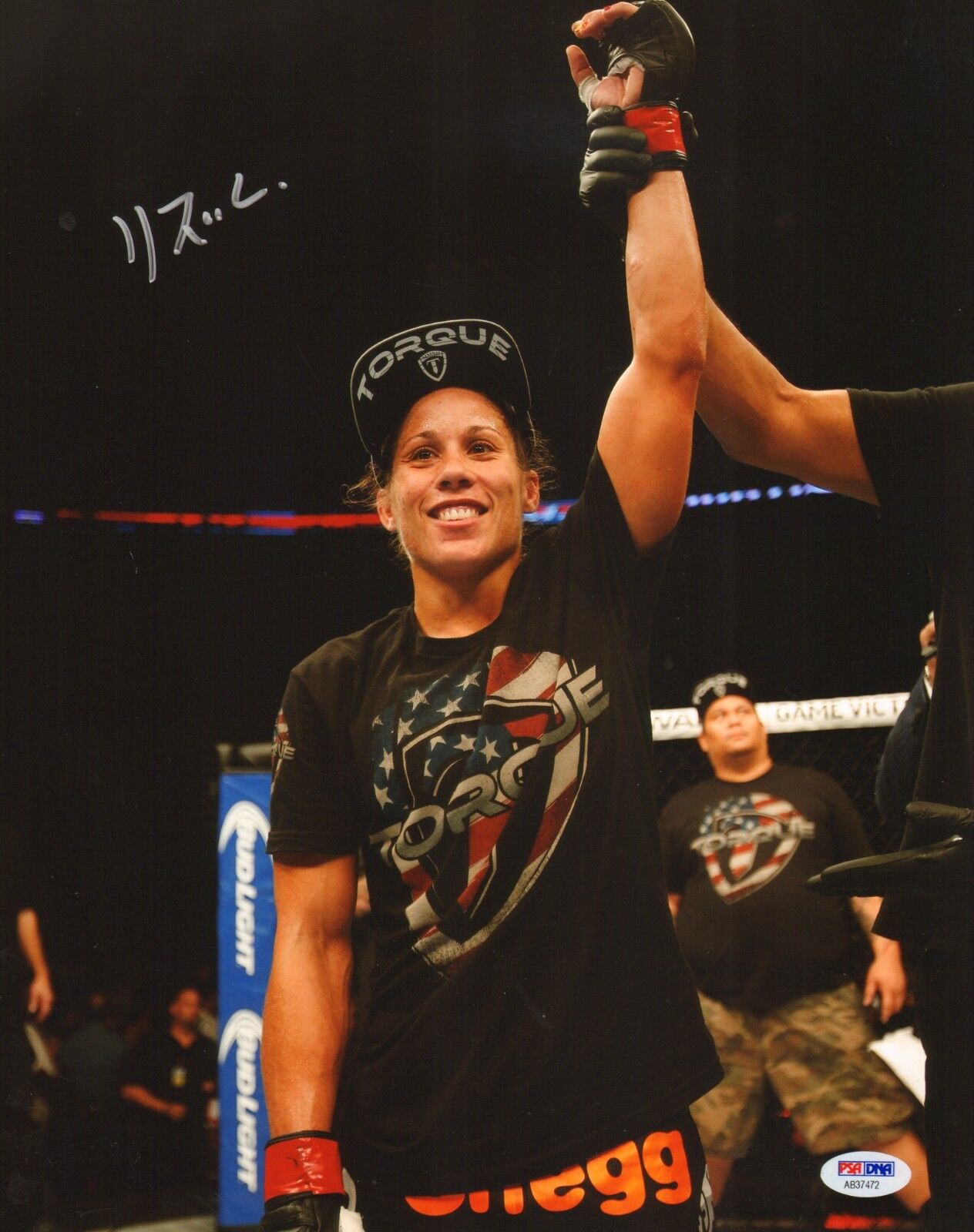 Liz Carmouche Signed UFC 11x14 Photo Poster painting PSA/DNA COA Picture Auto'd Fight Night 63 1