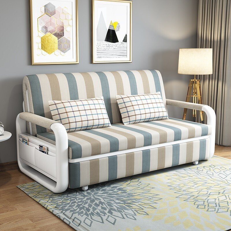 Adecuado para espacios reducidos-Sofá cama plegable multifuncional.