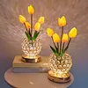 Tulip Bouquet LED Night Light USB Rechargeable Touch Dimming 3-Color