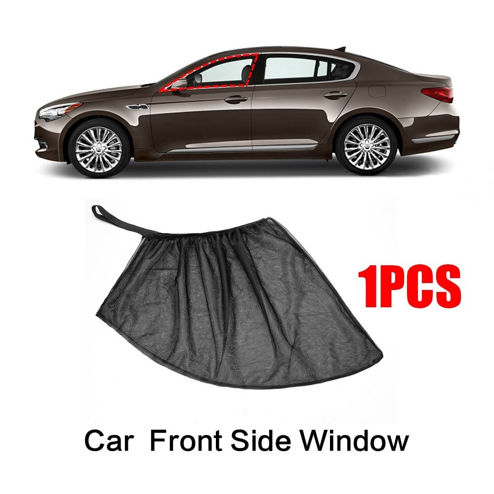 1/2pcs Car Mesh Sunshade Sun Visor Auto UV Protect Curtain Sunshade Mesh SUV Front Side Window Car Mosquito Net for Camping