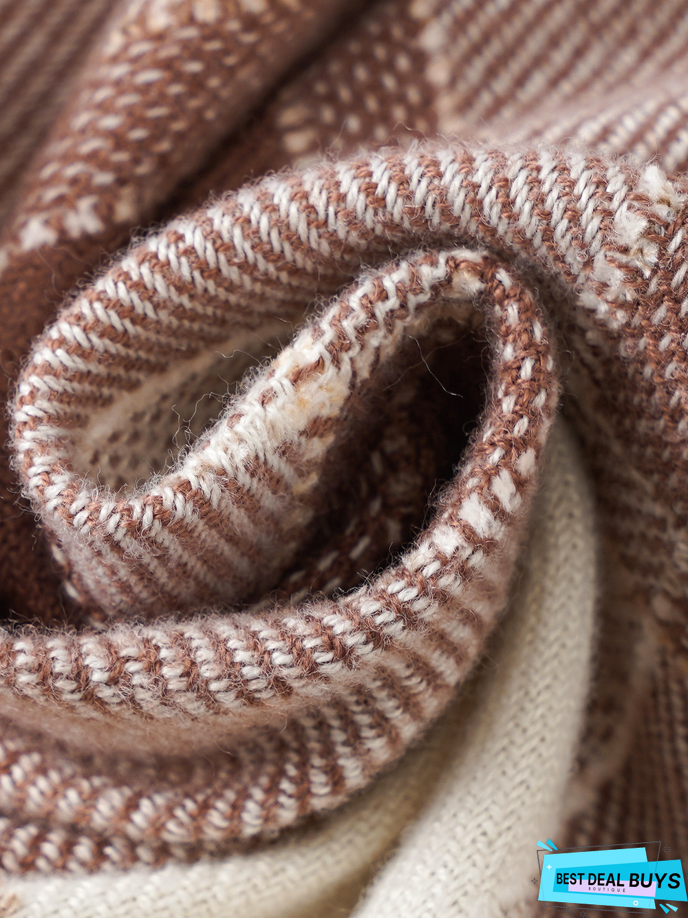 Casual Checkered Pattern Scarves Sweaters Coats Coats Everyday Commuting Accessories