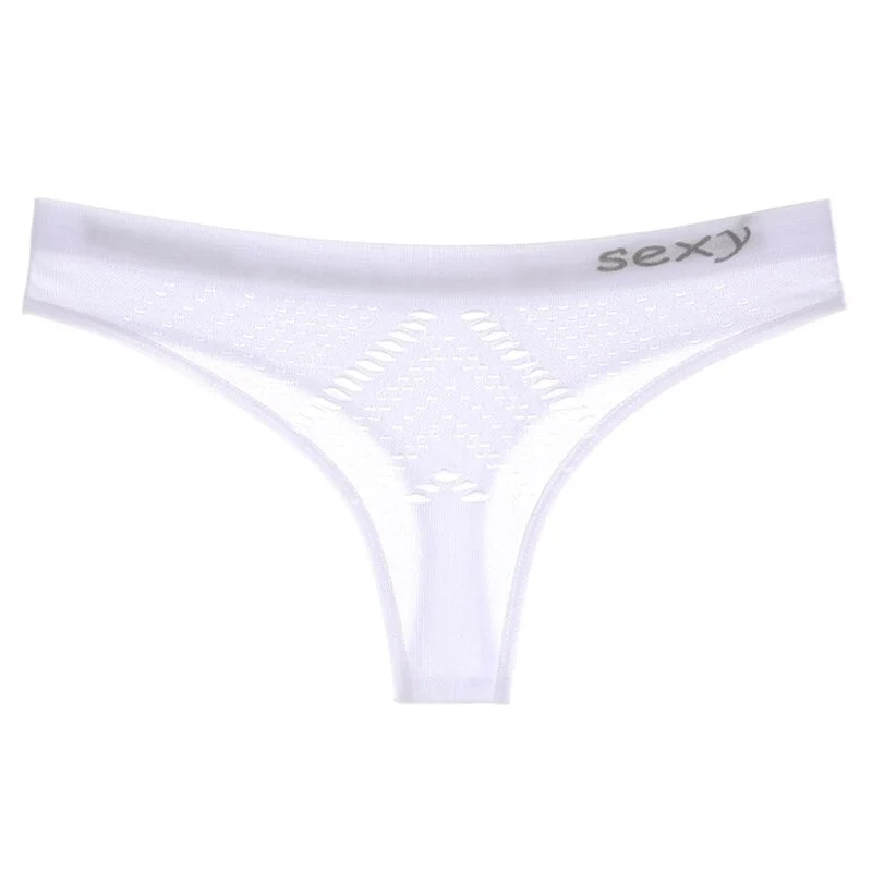 Sexy Hollow Out Low Rise Panties Women G String Comfort Seamless Briefs Lingerie Breathable Fitness Intimates Underwear lenceria