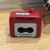 Retro Recorder Mini Recordable Music Box Ornament&middot;Red Mini Recorder