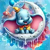 Diamond Painting -DIY Round Drill Cartoon Elephant