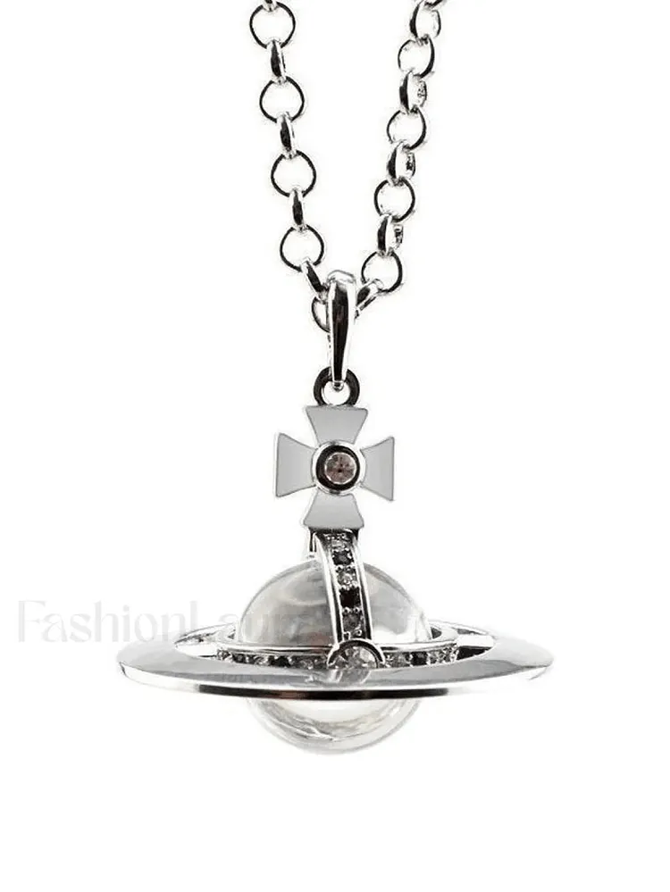 Vintage Planet Pendant Necklace