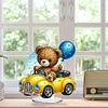 DIY Car Balloon Bear Acrylic Special Shape Diamond Painting Desktop Ornaments