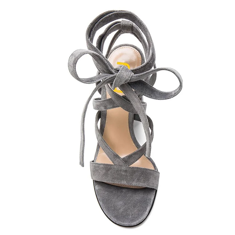 Gray Suede Sandals | ShopStyle