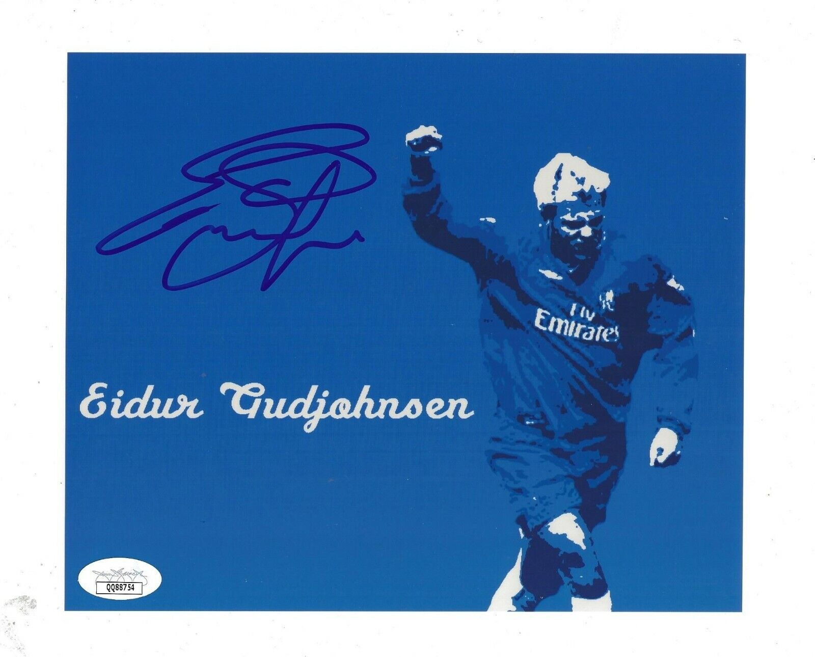 Eidur Gudjohnsen signed Chelsea F.C. 8x10 Photo Poster painting autographed 2 JSA Certified