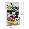 Disney Mickey - runder Bohrer Diamantmalerei - 30 * 50cm