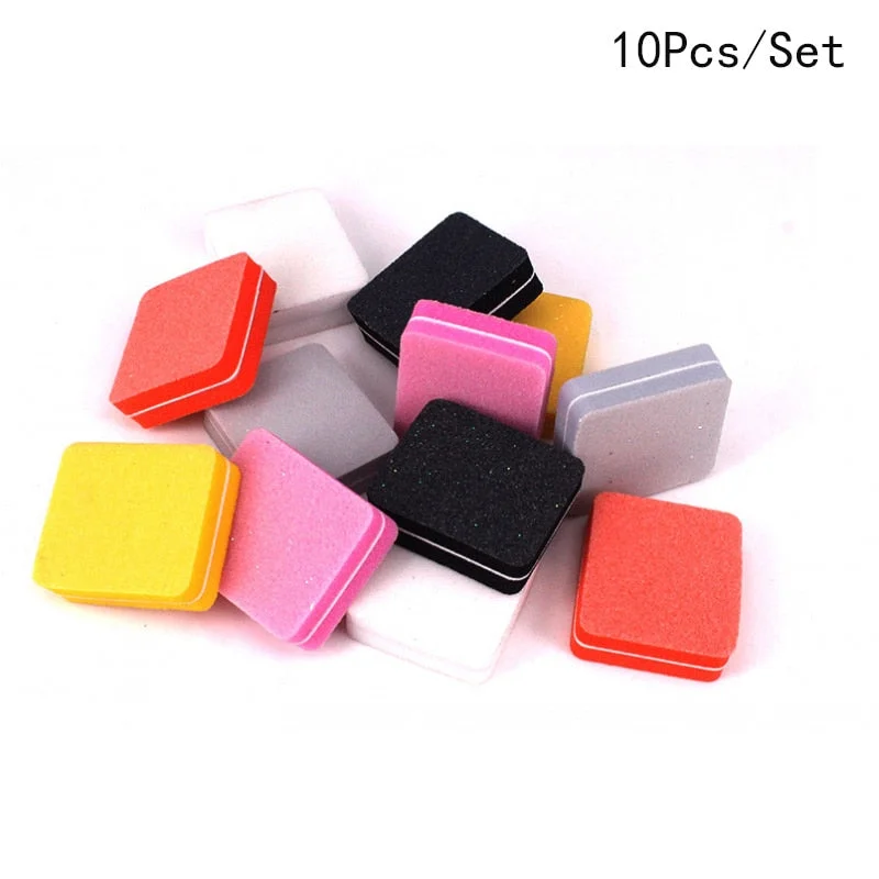 Pink White Buffing Sanding Files Block Pedicure Manicure Care Sponge Nail Art Buffer Grindig Polishing No Hurt Nail Art Tools-Nail Inspo