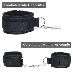 Sex Bondage Wrist & Thigh Cuffs Bdsm Restraints Set