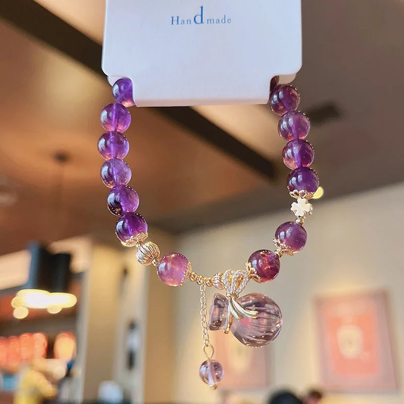 Lucky &bull; Amethyst Bracelet