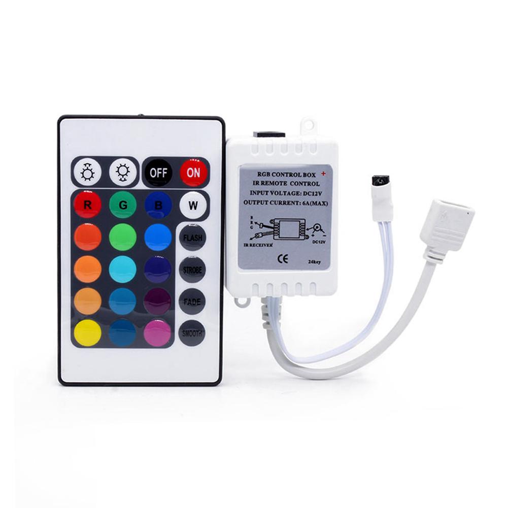 

24Keys Led Rgb Controller Dc12V Ir Remote Controller For Led Strip Lights, 501 Original