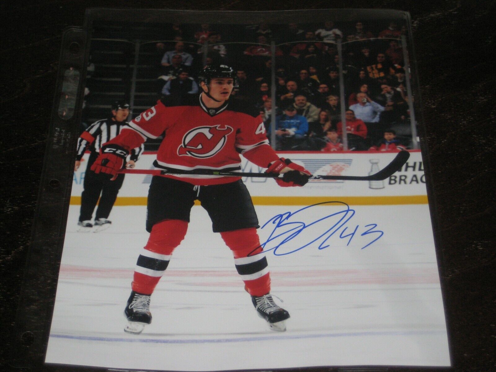 BEN THOMSON autographed NJ NEW JERSEY DEVILS 8X10 Photo Poster painting