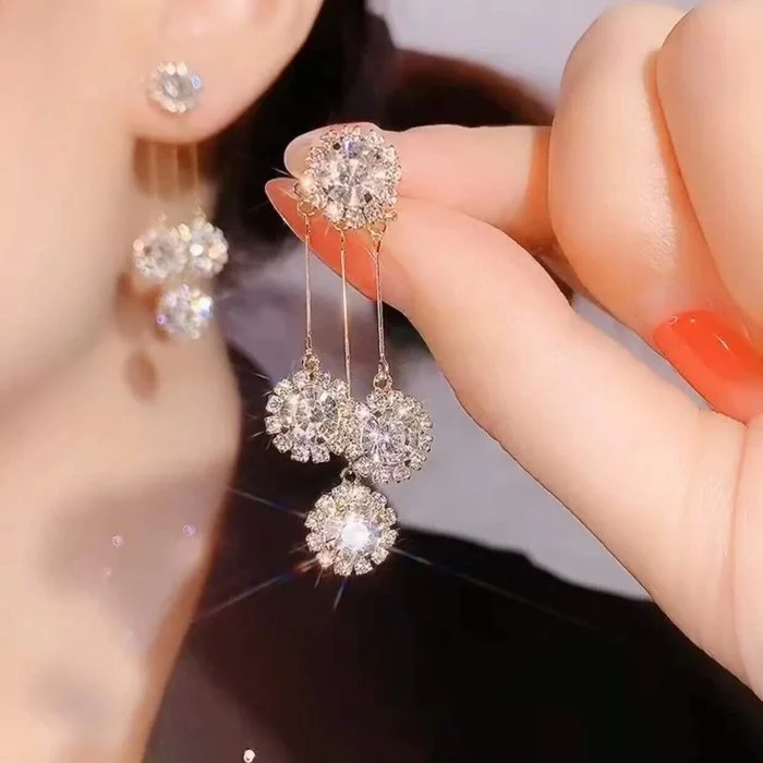 🌟Crystal string earrings