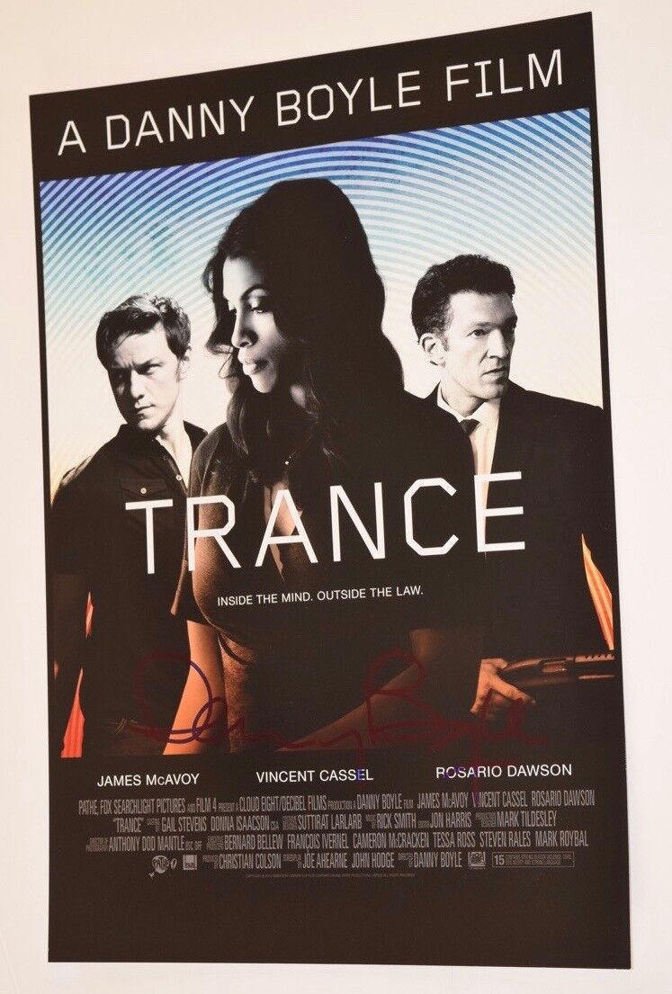 Danny Boyle Signed Autographed TRANCE 12X18 Poster Photo Poster painting COA VD