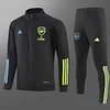 2023/2024 Arsenal Long Zip Jacke Black Football Shirt 1:1 Thai Quality Set