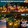 Outdoor Solar Flame Lights 12 LED Lamp Beads Simulated Dynamic Flames IP65 Waterproof Garden Courtyard Landscape Lights