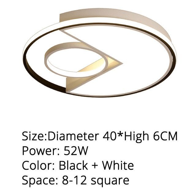 Modern Round LED Ceiling Lights Bedroom Remote Control Plafonnier Led Lighting Fixture Candeeiro De Teto