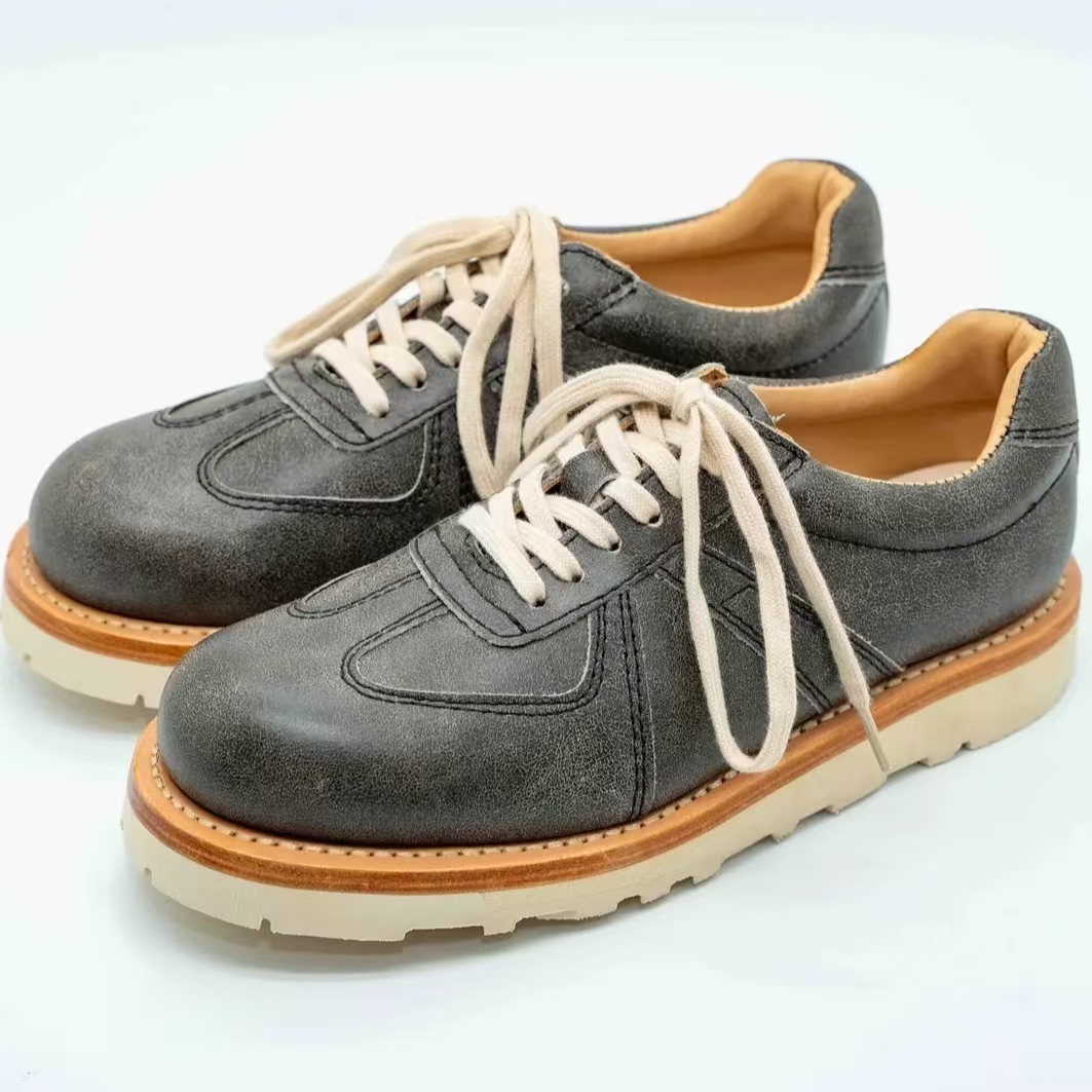 SB191 Horsehide/Cowhide Training Sneakers For Men  GOOCCIO   