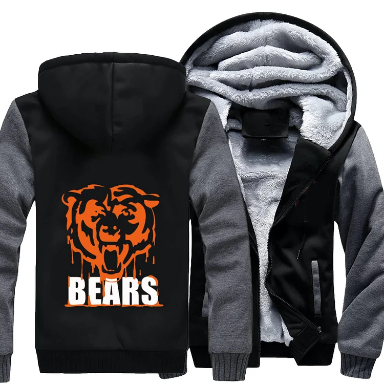 Cranky Chicago Bears, Football Fleece Jacket
