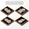 12Pcs DIY Pearl Painting Snowman for Home Wall Decor(15x15cm)