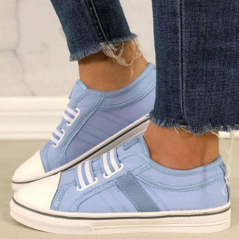 Women's Canvas Casual Flat Heel Sneakers