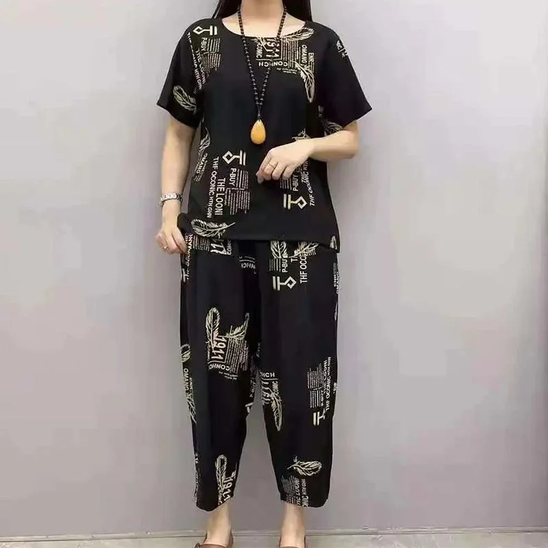 Cozymoo Casual Loose 2 piece Set for Mom