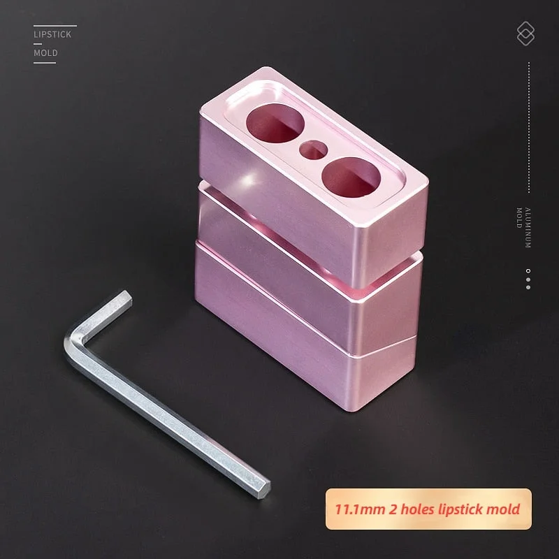 2/4/6/12 12.1MM Aluminum Lipstick Mold Two-color/Sandwich/ Three-use DIY Handmade Lipstick Making Tool 11.1MM Lipstick Mold