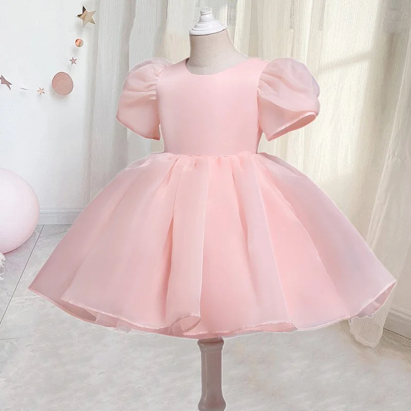 Girls Princess Dress for Birthday Puffy Tulle Kids Elegant Evening Ball Gown Flower Children Wedding Party Dresses for 3-8 Yrs