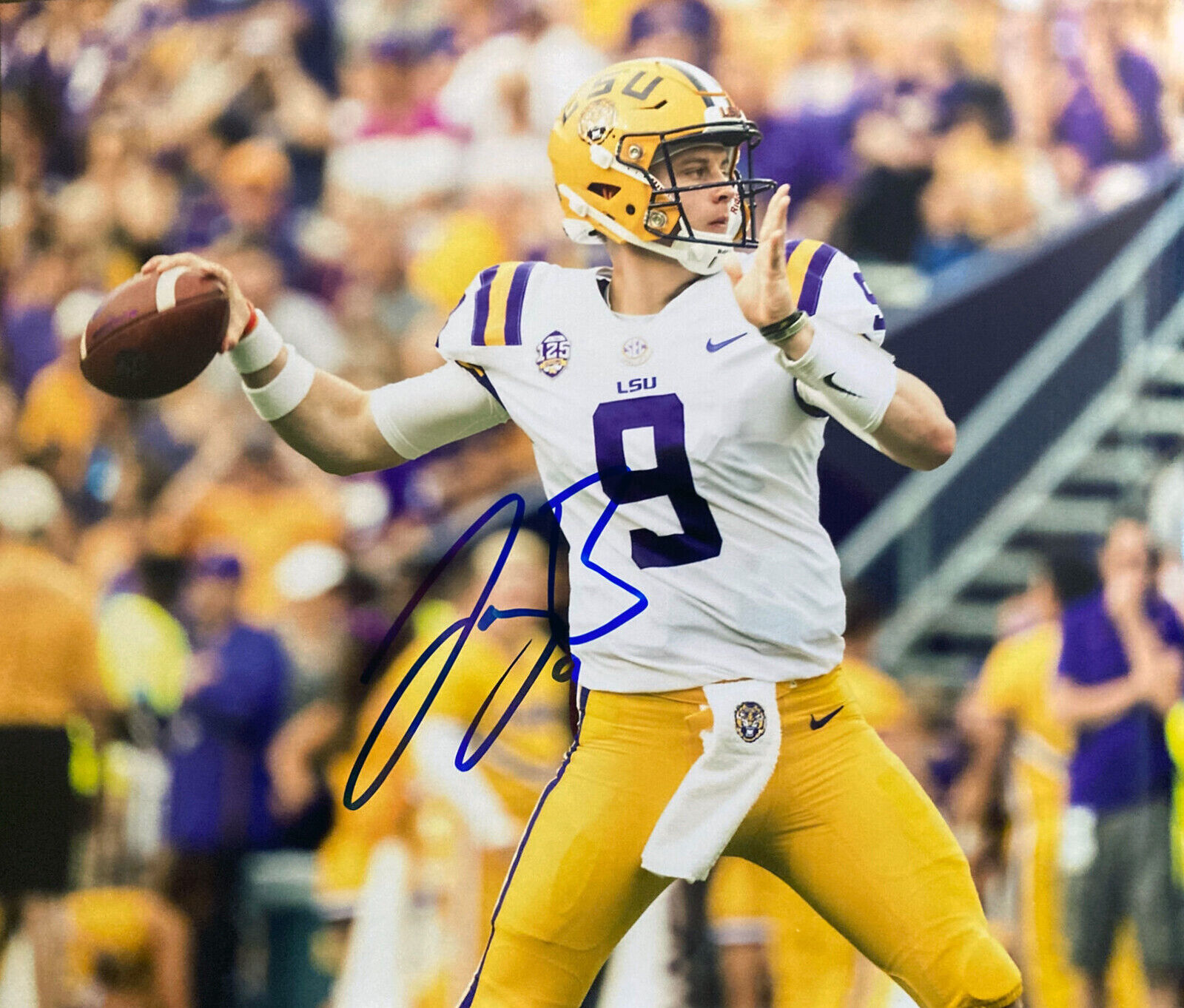 Joe Burrow Signed LSU Tigers Signed 8x10 Autographed Photo Poster painting Reprint