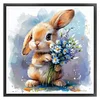 (Multi-Style) Retro Bunny-11CT Stamped Cross Stitch 40*40cm/15.75*15.75in