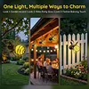 Honeybee Solar Lantern Hanging LED Solar Powered Bee Lights Waterproof Decorative for Party Festivals Garden Decor Birthday Gifts