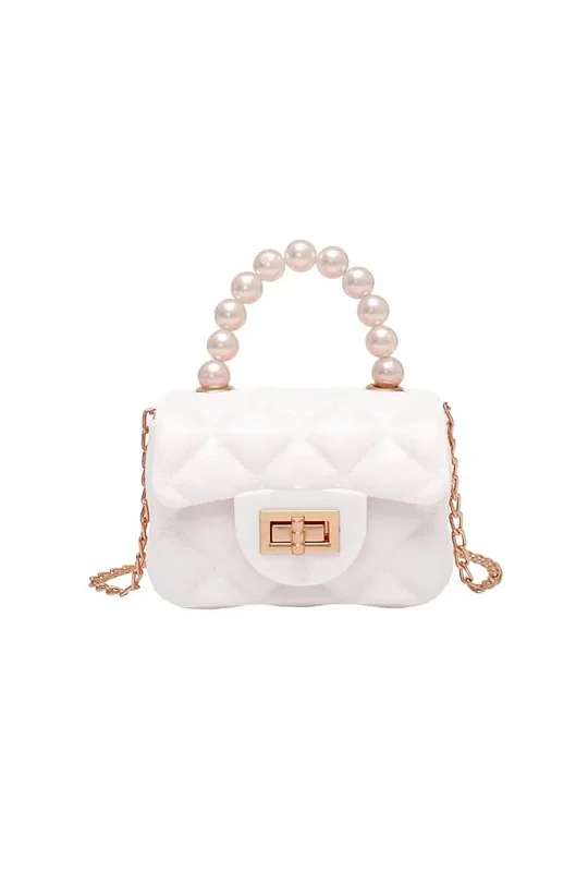 Retro Pearl Chain Strap Mini Bag