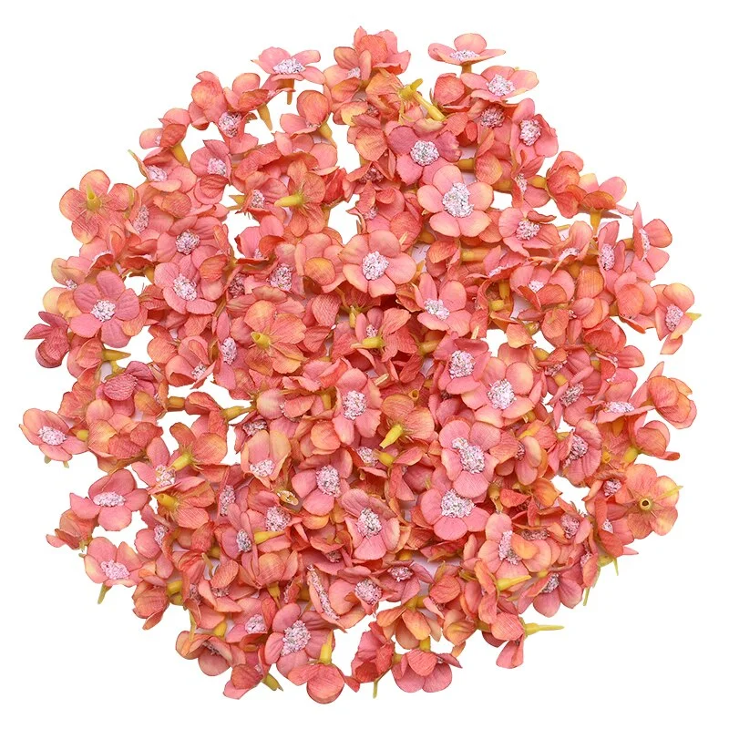 50Pcs 2cm Multicolor Daisy Flower Heads Mini Silk Artificial Flowers for Wreath Scrapbooking Home Wedding Decoration