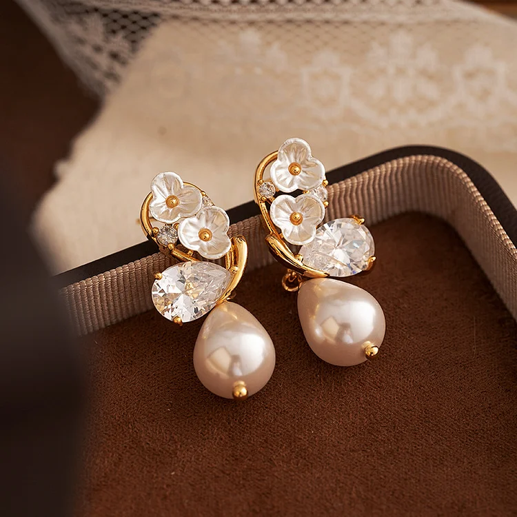 Pearl Butterfly Earrings