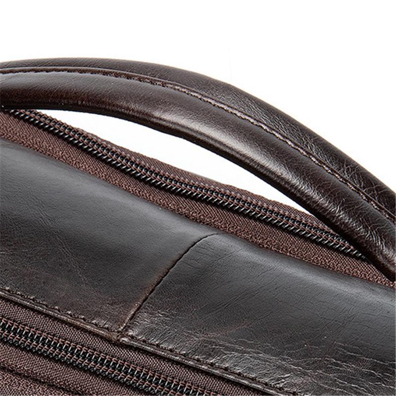 Men's Retro Casual Leather Business Handbag Crossbody Bag