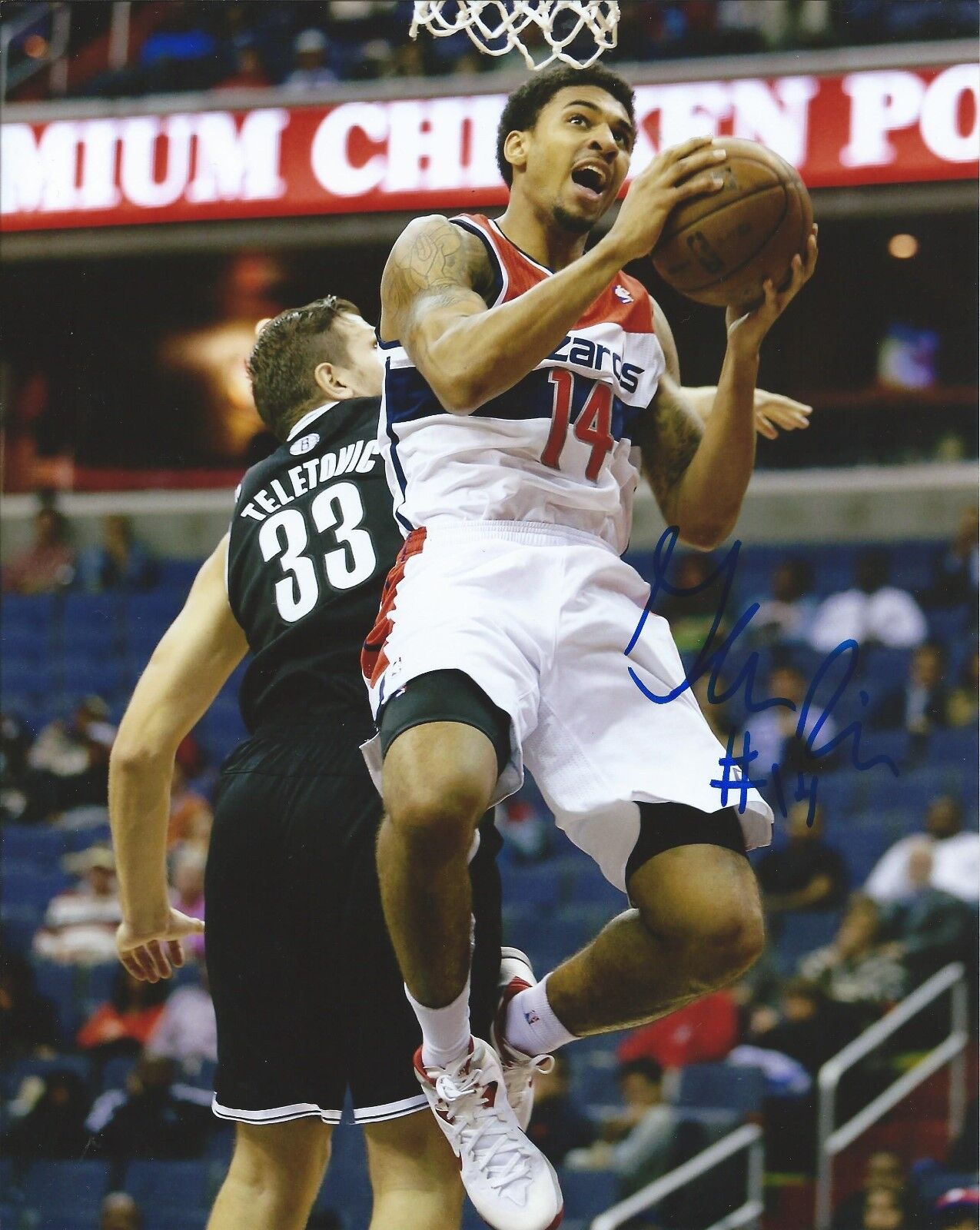 GLEN RICE JR signed autographed WASHINGTON WIZARDS 8x10 Photo Poster painting