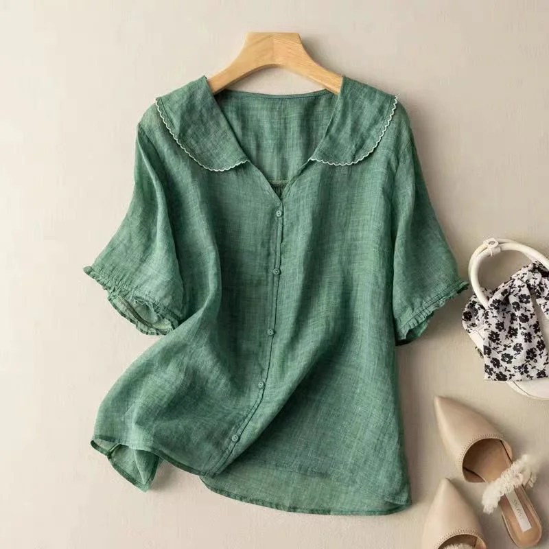 LINEN BLOUSE