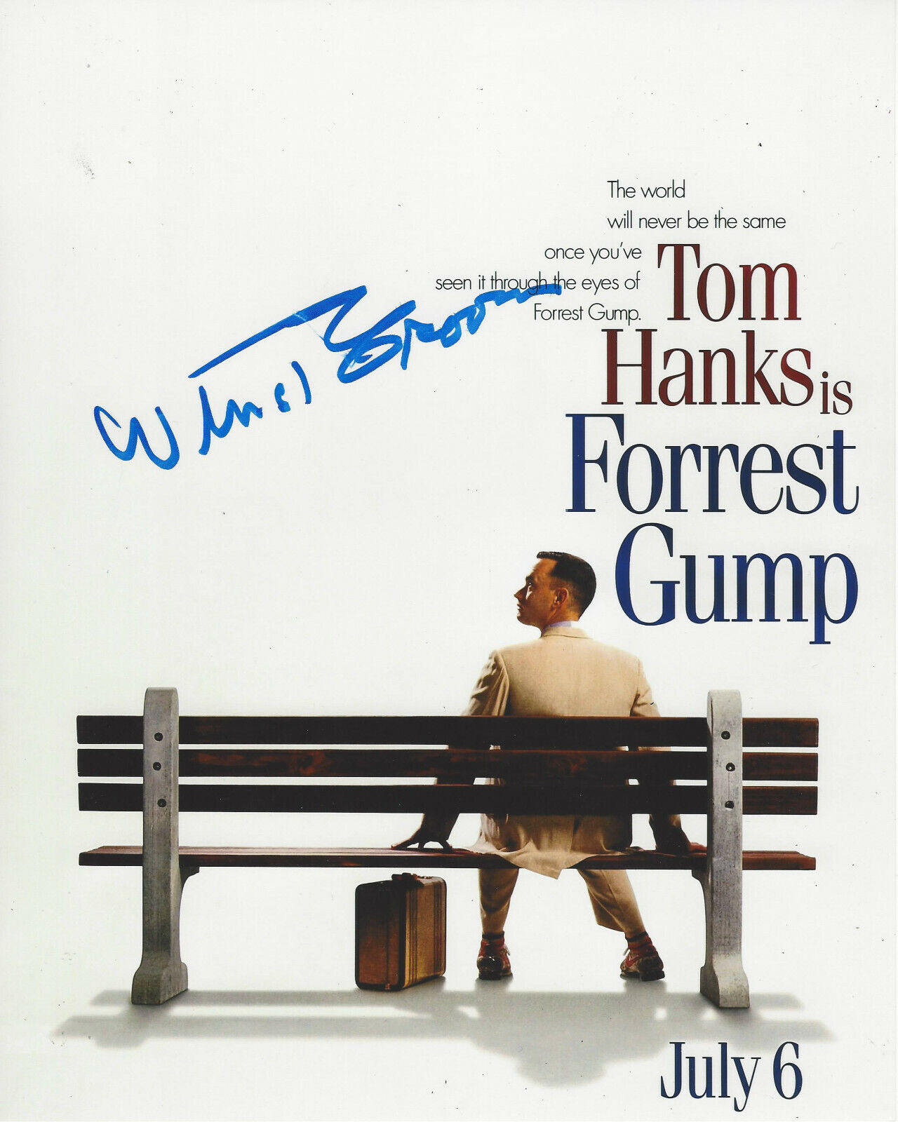 FORREST GUMP WRITER WINSTON GROOM SIGNED AUTHENTIC 8x10 Photo Poster painting COA AUTHOR MOVIE