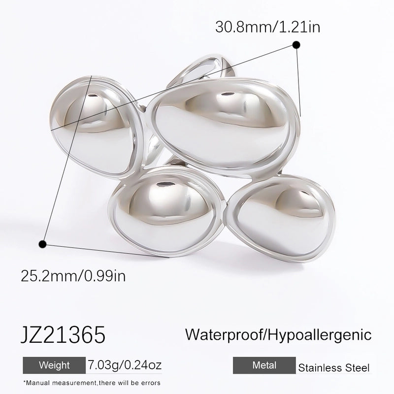 Casual Classic Style Sun Star 304 Stainless Steel Rings