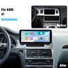 Ugode AUDI Q7 2006-2015 year Apple CarPlay Android Auto Display Monitor Upgrade Autoradio Stereo 
